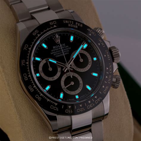 rolex 116500 lunetta nera|used rolex 116500ln.